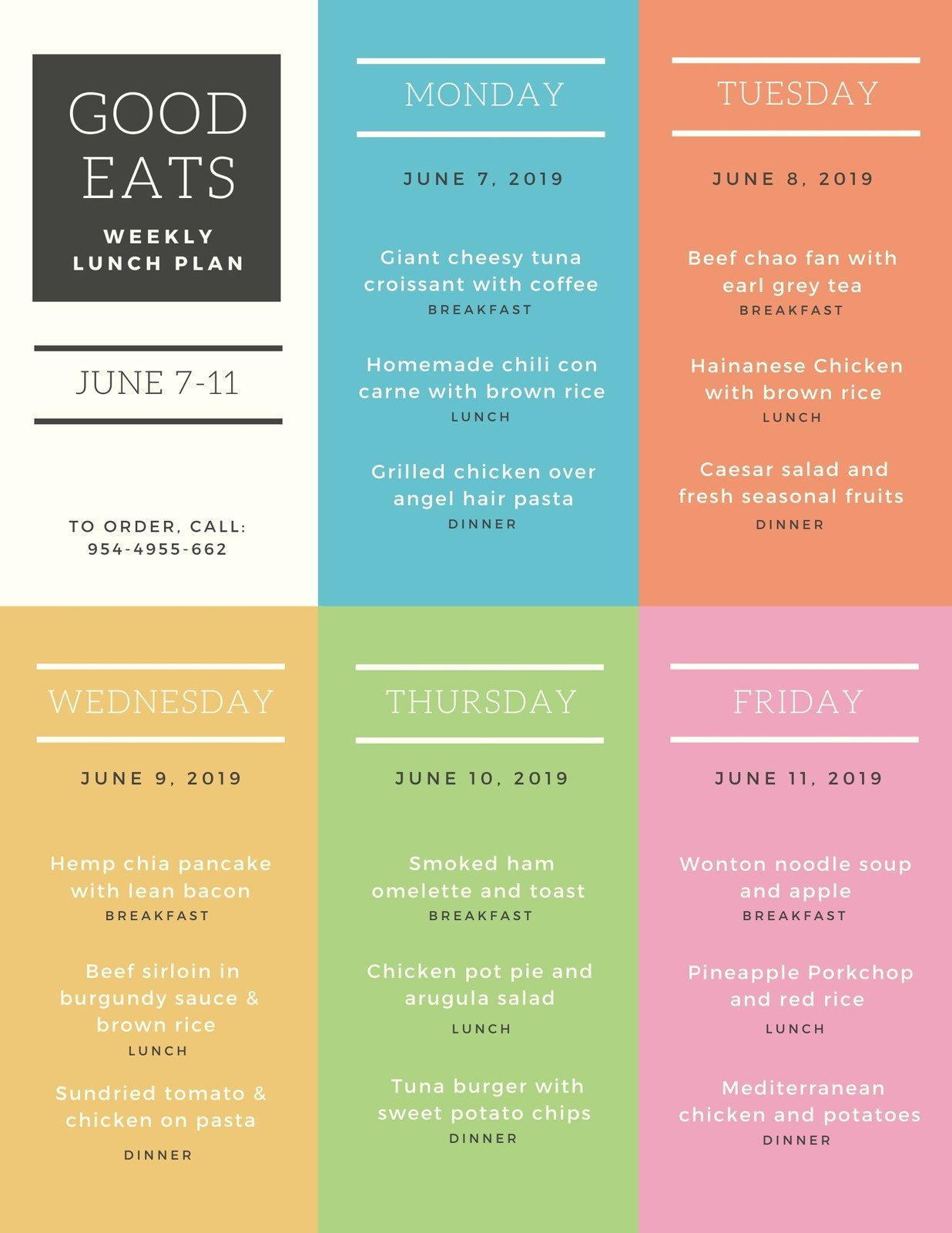 Free, Customizable Meal Planner Menu Templates | Canva regarding Printable Grey Sheet Food Plan