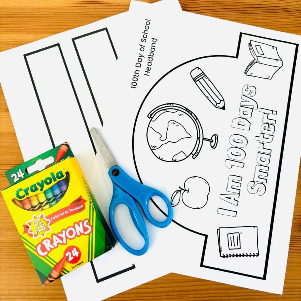 Free Printable 100 Days Of School Crown For Kids - Simply Full Of with 100 Days of School Crown Printable Free