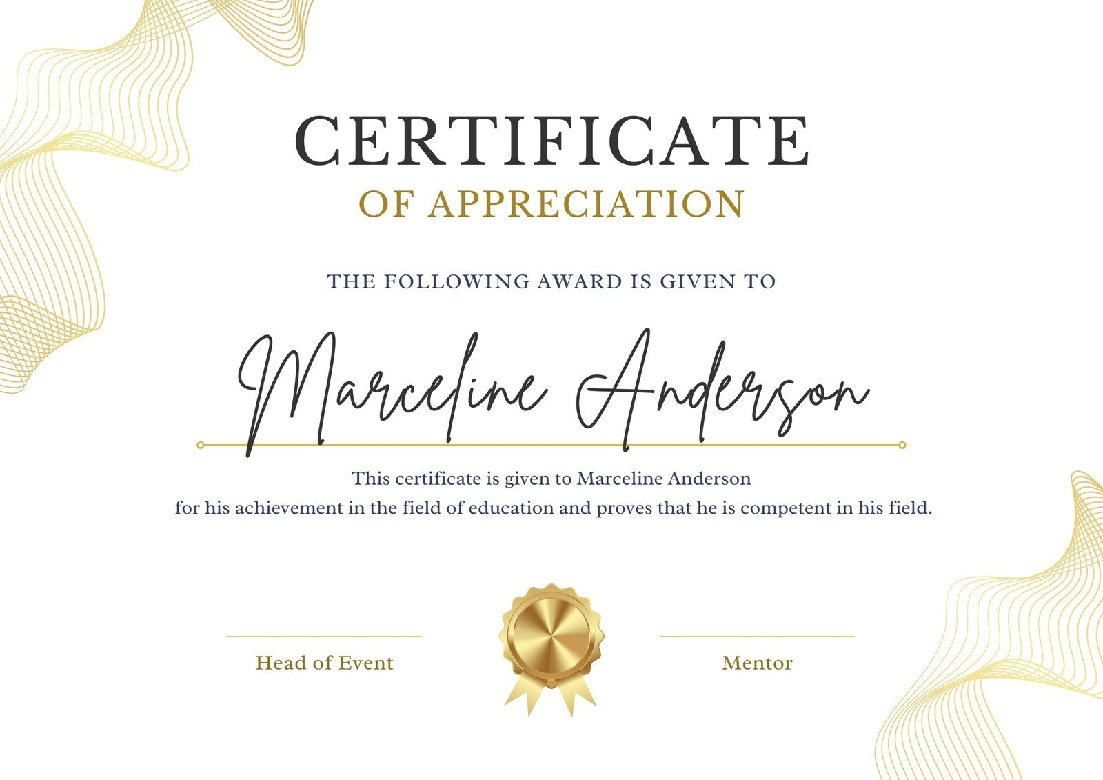 Free, Printable, And Customizable Award Certificate Templates | Canva throughout Award Certificate Template Free Printable