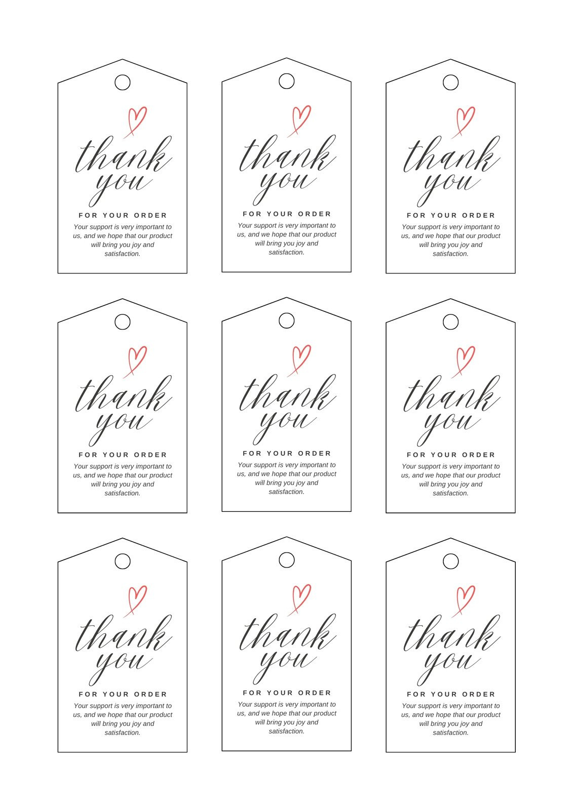 Free, Printable And Customizable Gift Tag Templates | Canva intended for Gift Tags Template Printable Free
