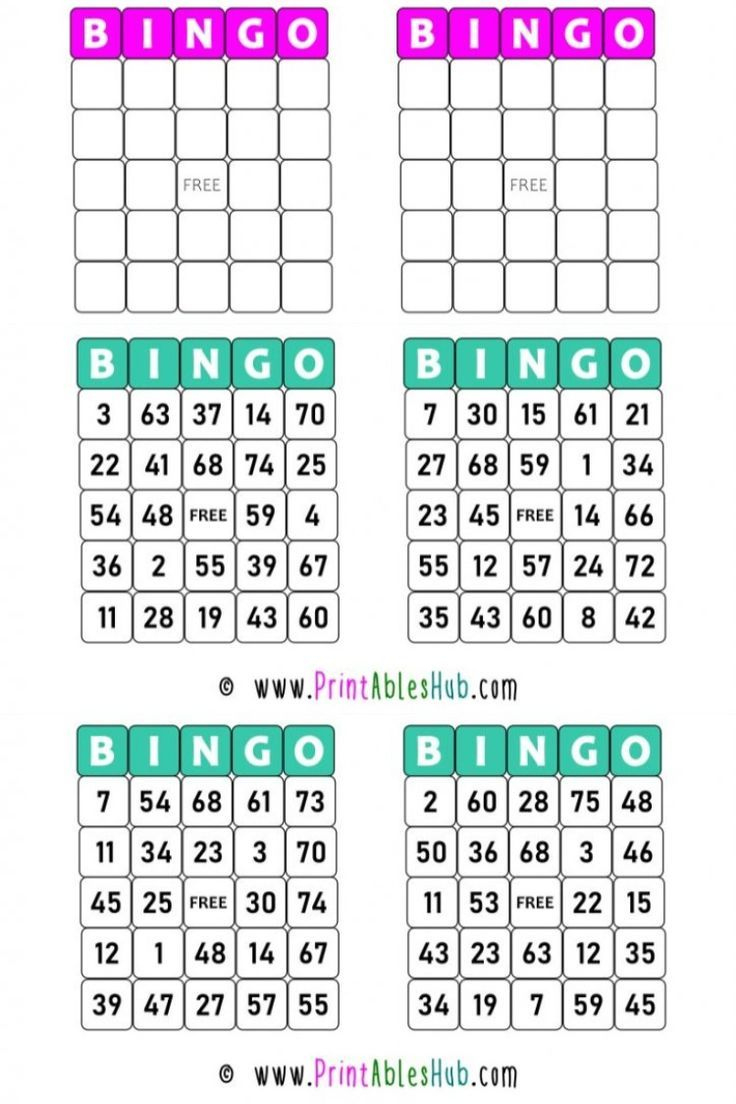 Free Printable Bingo Cards 1-75 [Pdf Included] With Blank Template within Free Printable Bingo Cards 1 75