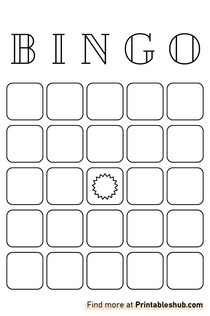 Free Printable Blank Bingo Cards Template [Pdf] (3X3, 4X4,5X5)(2 within Blank Bingo Cards Printable