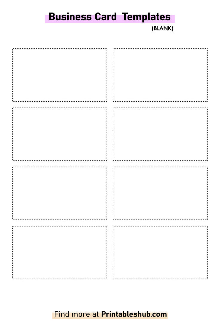 Free Printable Blank Business Card Template [Pdf Included] throughout Business Card Maker Free Printable