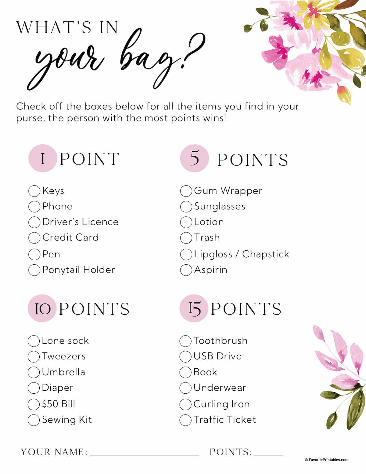 Free Printable Bridal Shower Games - Favorite Printables with regard to Games For Bridal Shower Printable