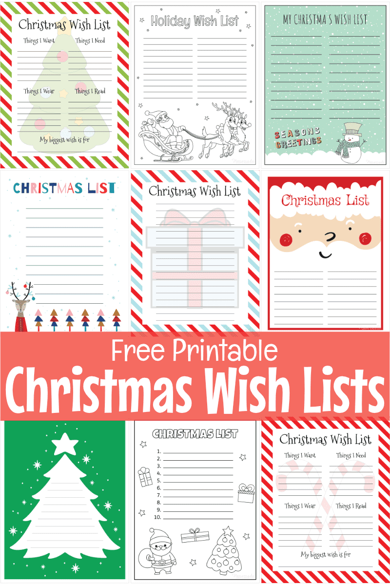 Free Printable Christmas Wish List Templates inside Christmas Wishlist Template Free Printable