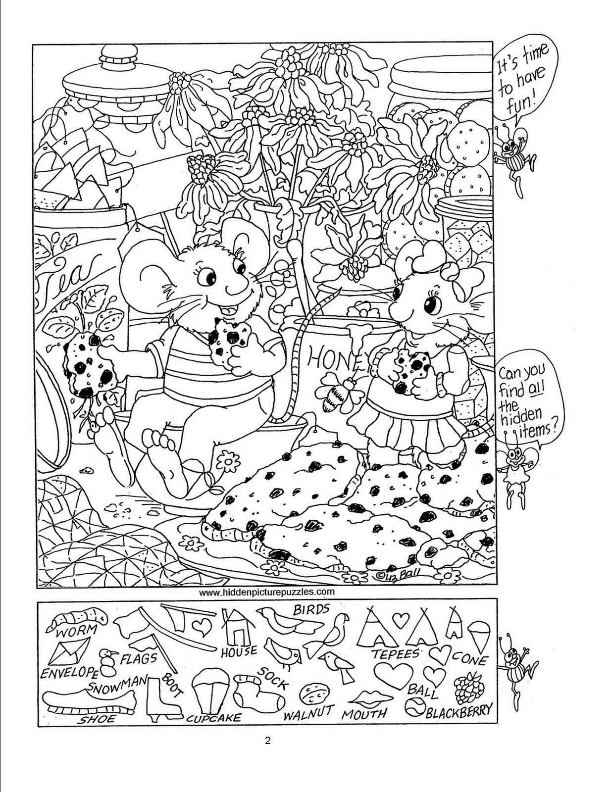 Free, Printable Hidden Picture Puzzles For Kids - Worksheets Library throughout Free Printable Find The Hidden Picture