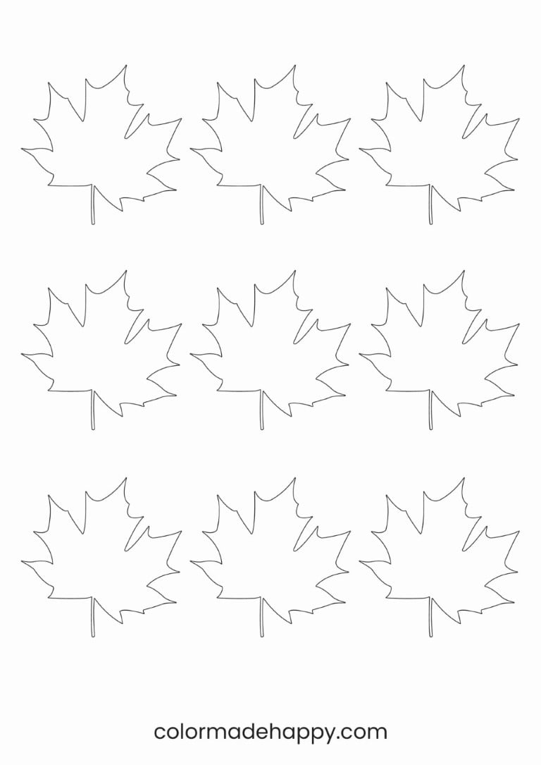 Free Printable Leaf Template within Free Printable Autumn Leaves Template