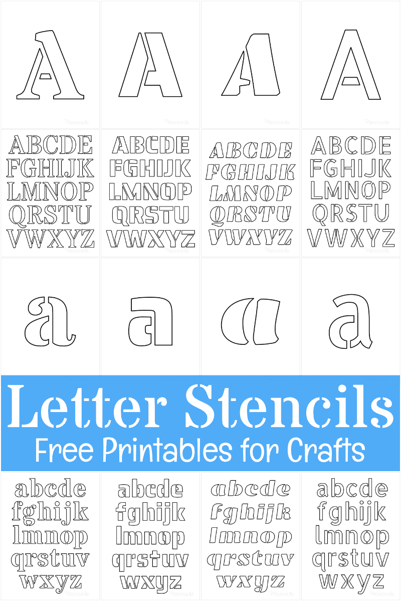 Free Printable Letter Stencils For Crafts in Free Large Printable Stencils