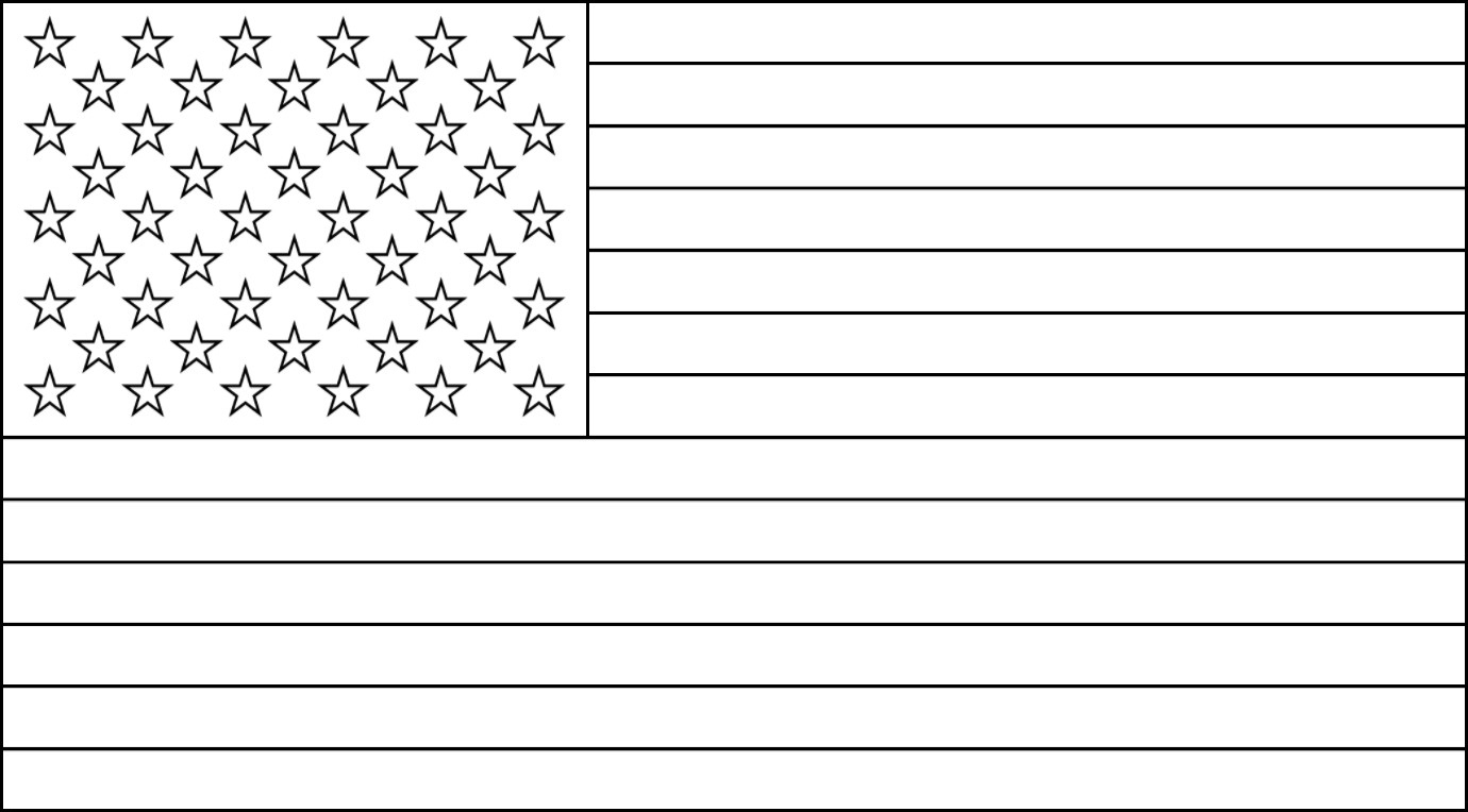 Free Printable Us Flags &amp;amp; American Flag Color Book Pages intended for Full Page Free Printable American Flag