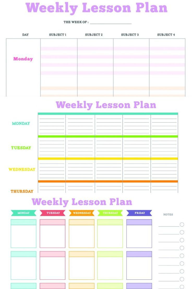 Free Printable Weekly Lesson Plans Template [Pdf Included] + One pertaining to Printable Free Weekly Lesson Plan Template