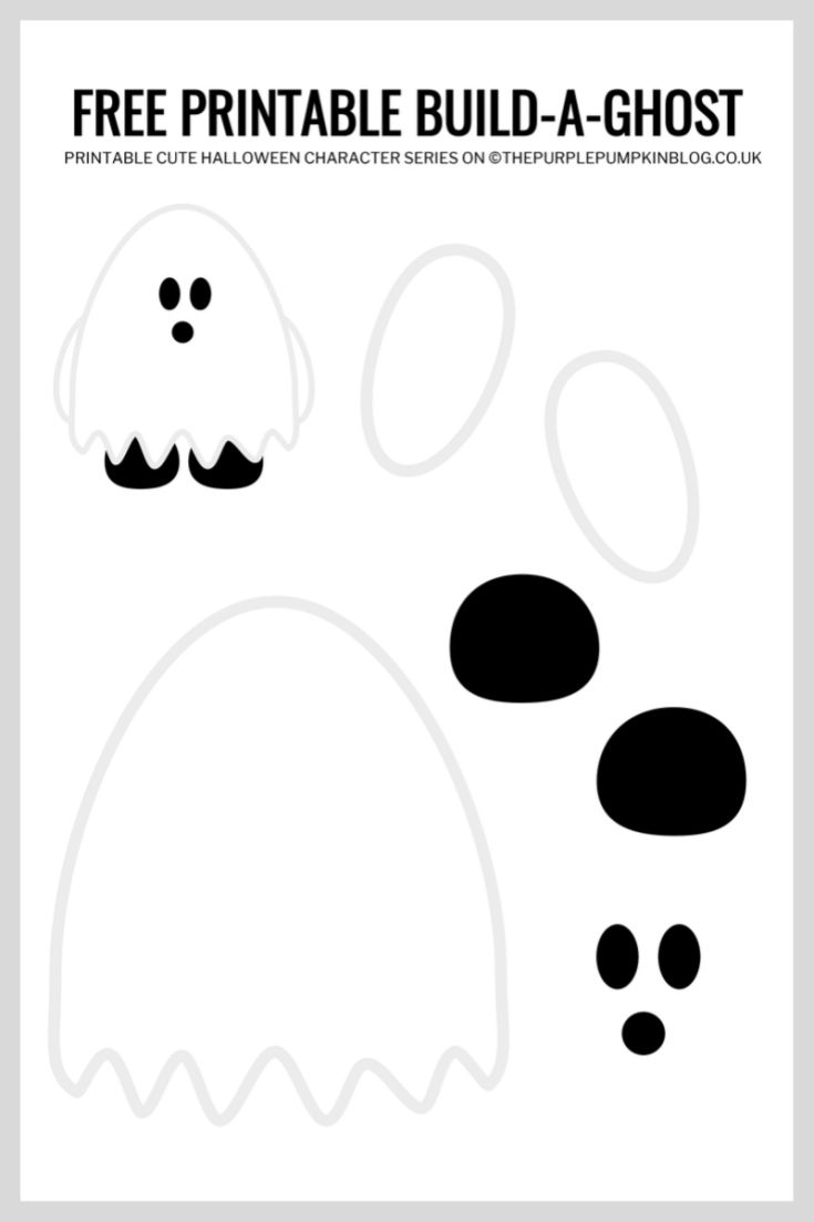 Free Printables Archives | The Purple Pumpkin Blog | Ghost Crafts for Free Printable Halloween Paper Crafts Templates