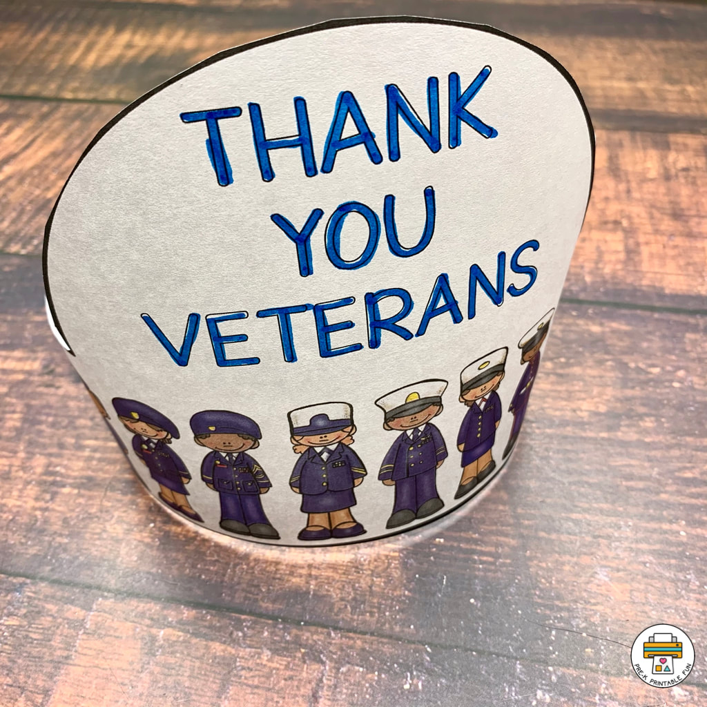 Free Veterans Day Preschool Crafts with Free Printable Veterans Day Crafts