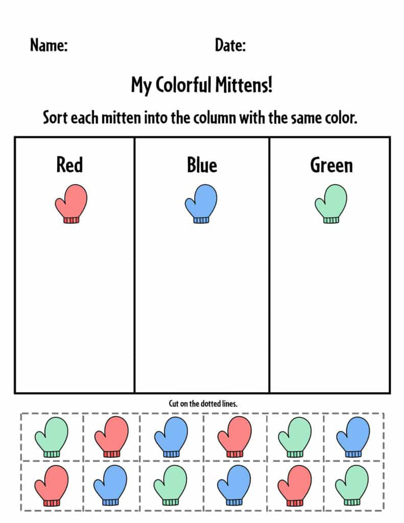 Free Winter Worksheets For Preschool! ⋆ The Hollydog Blog regarding Free Printable Winter Preschool Worksheets
