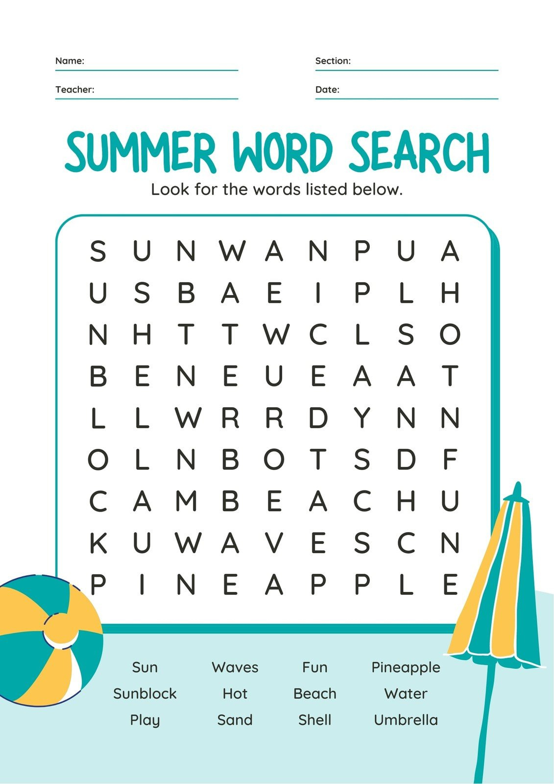Free Word Search Maker – Make Your Own Word Search | Canva pertaining to Create Free Printable Word Search