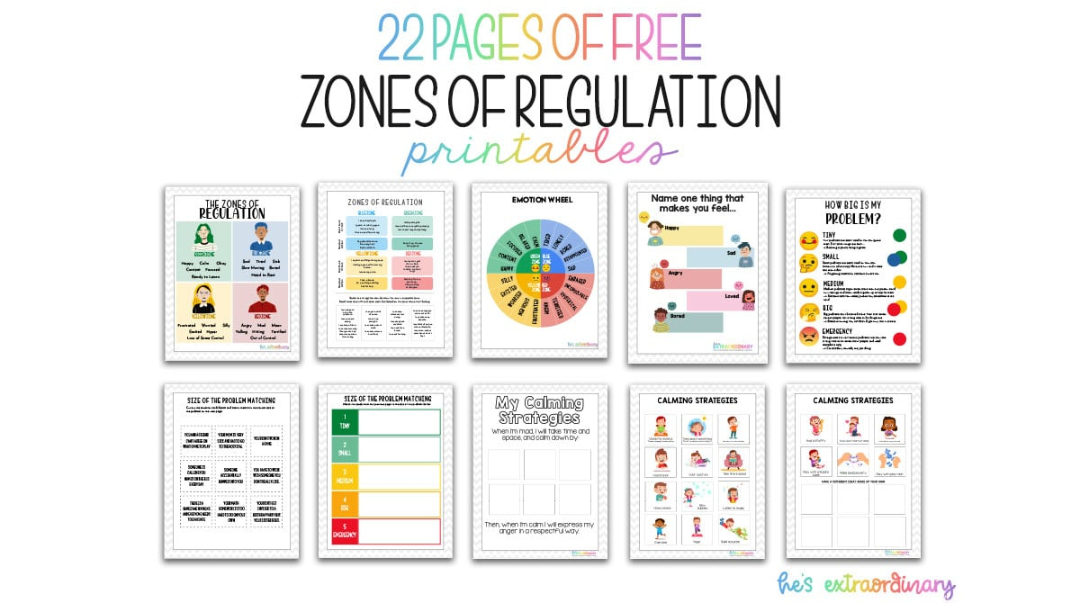 Free Zones Of Regulation Printables inside Zones of Regulation Free Printables