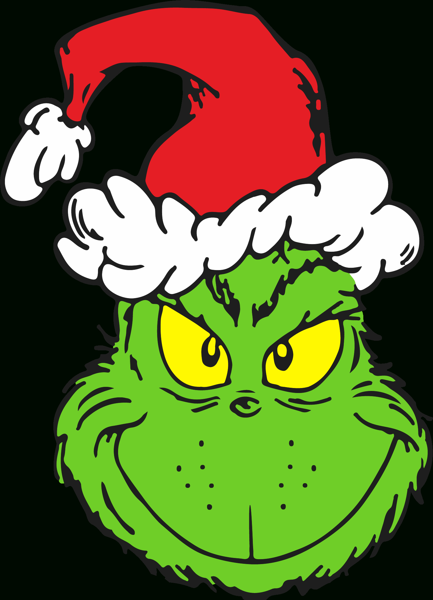 Grinch Face Svg, Grinch Christmas Svg, The Grinch Svg, Grinc for Free Printable Grinch Face Printable