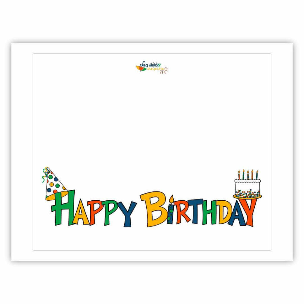 Happy Birthday Card Free Printable - Sunshine And Rainy Days with regard to Happy Birthday Card Free Printable