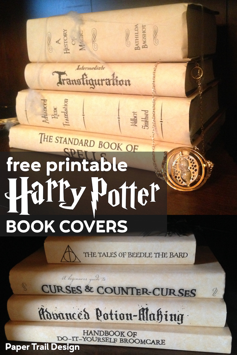 Harry Potter Book Covers Free Printables - Paper Trail Design within Harry Potter Book Cover Printables