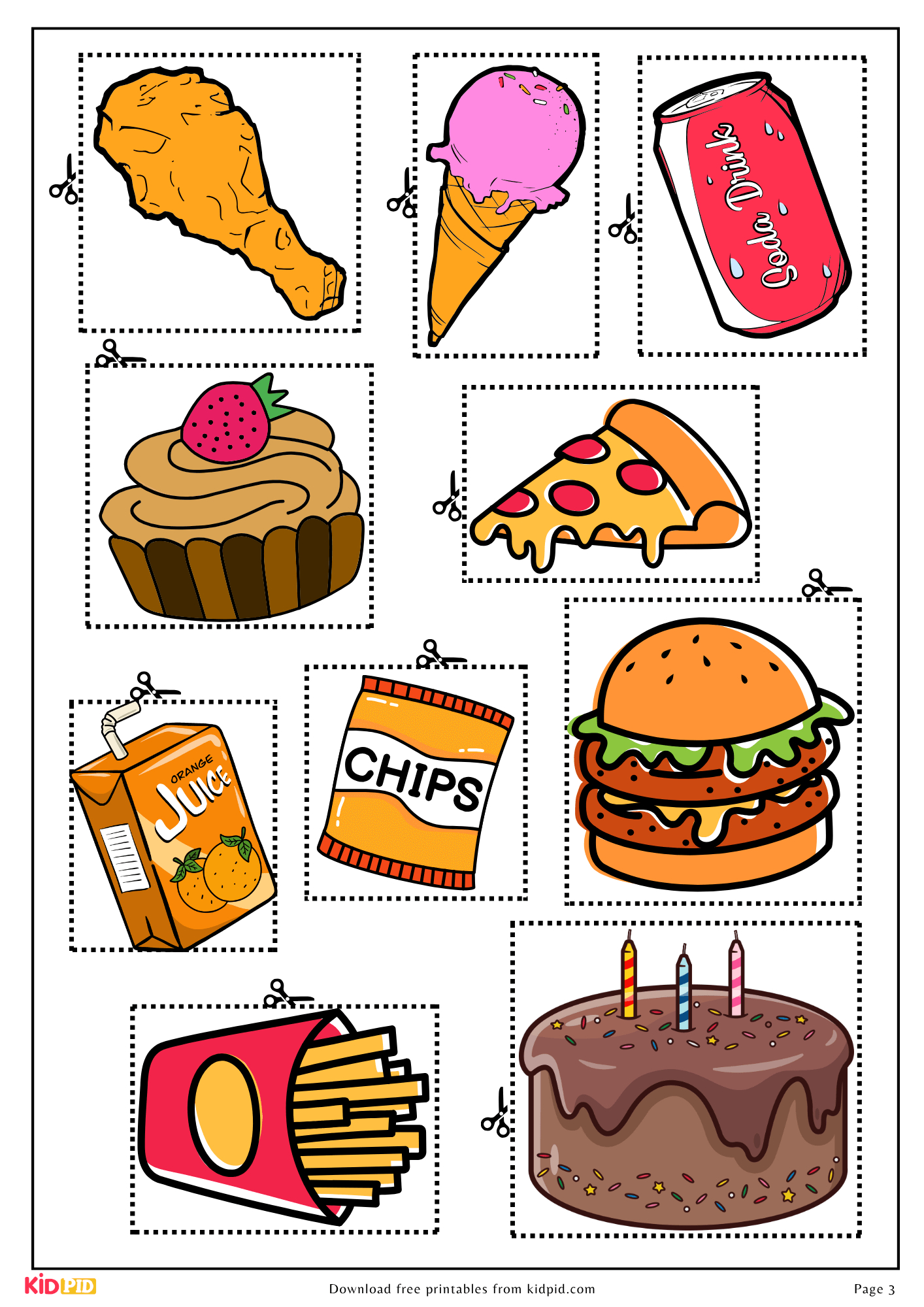Healthy And Junk Food Sorting Game Activity Printable - Kidpid with regard to Printable Healthy And Unhealthy Food