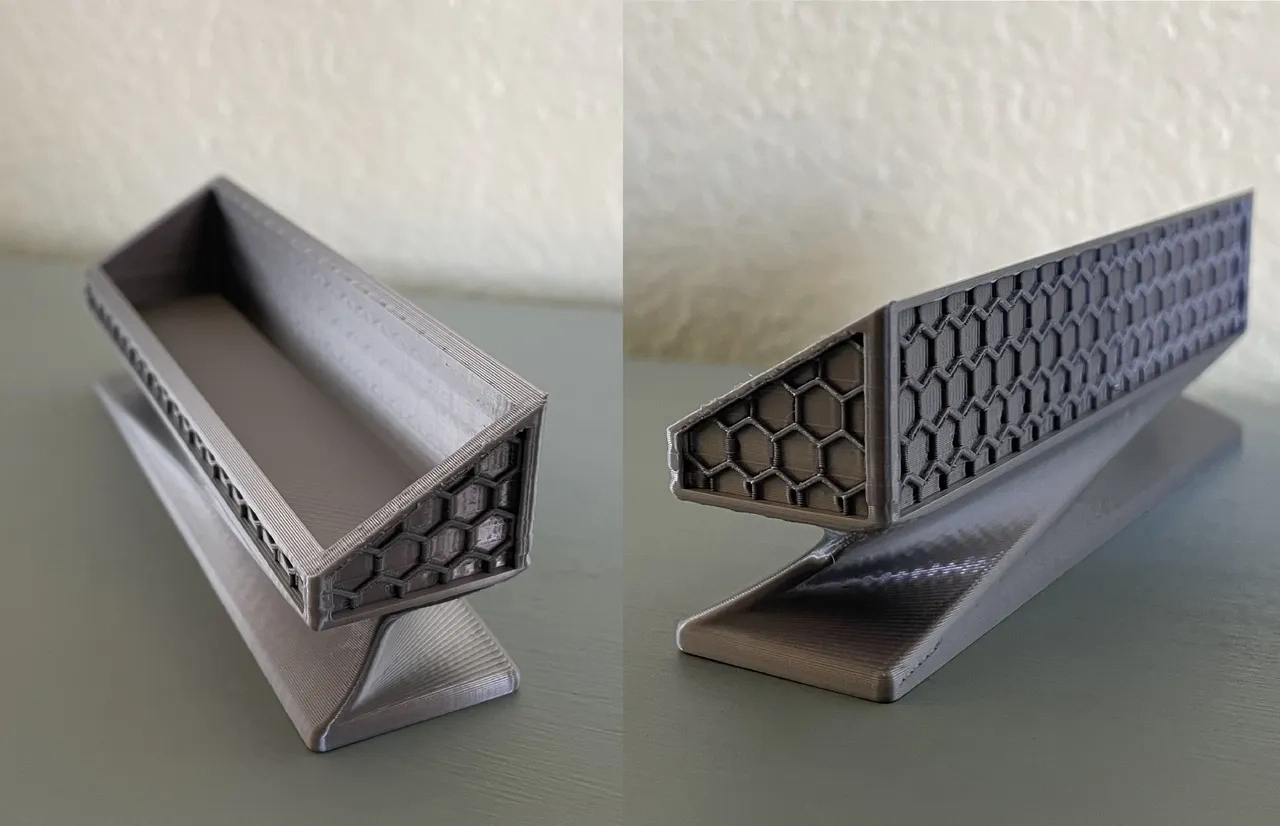 Hexagonal Business Card Holder (With A Twist) Von Hooptie regarding 3D Printable Business Card Holder