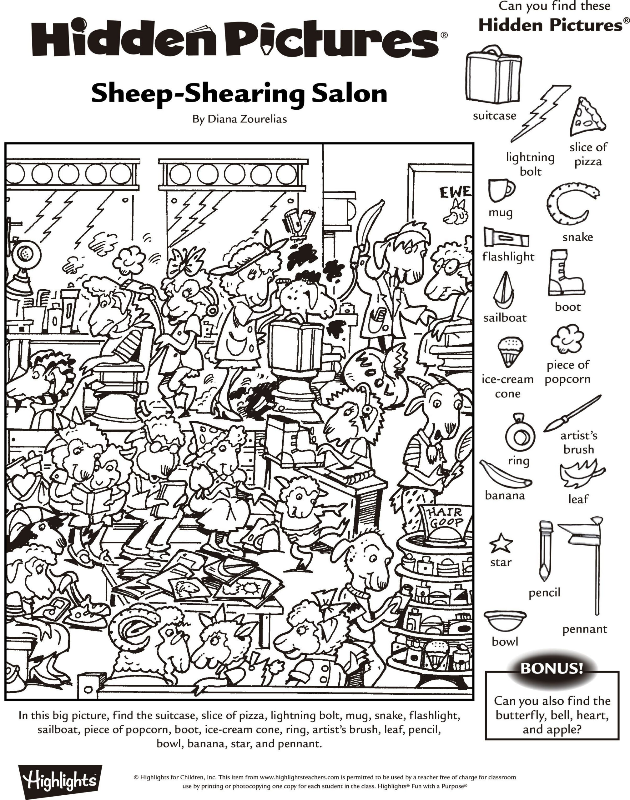 Hidden Enclave within Find The Hidden Objects Printable For Adults