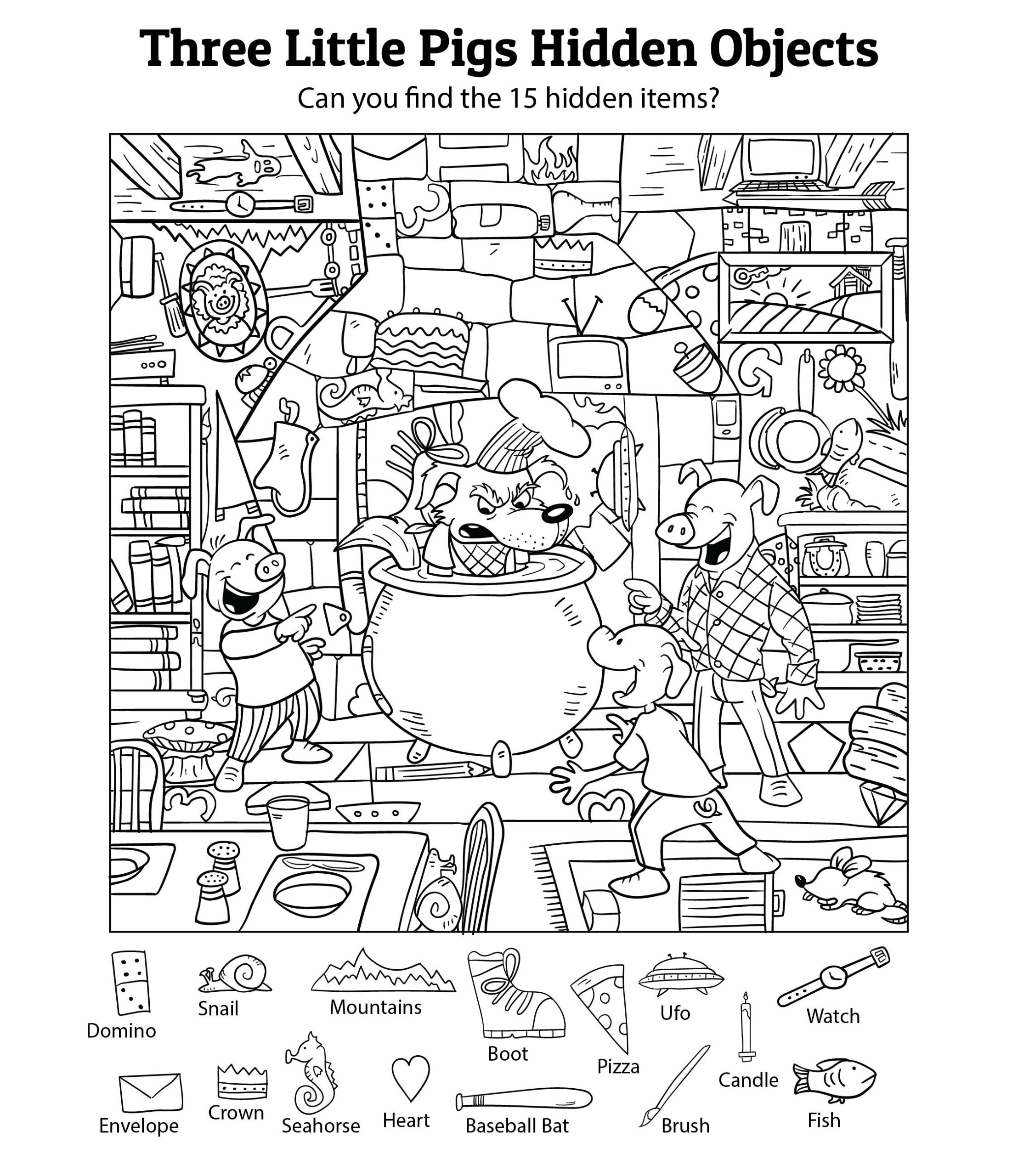Hidden Object - 20 Free Pdf Printables | Printablee - Worksheets within Find the Hidden Objects Printables