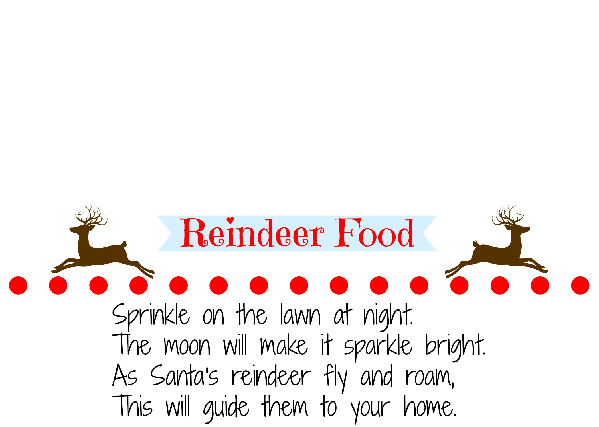 Homemade Reindeer Food Recipe With Printable Labels intended for Free Printable Reindeer Food Labels