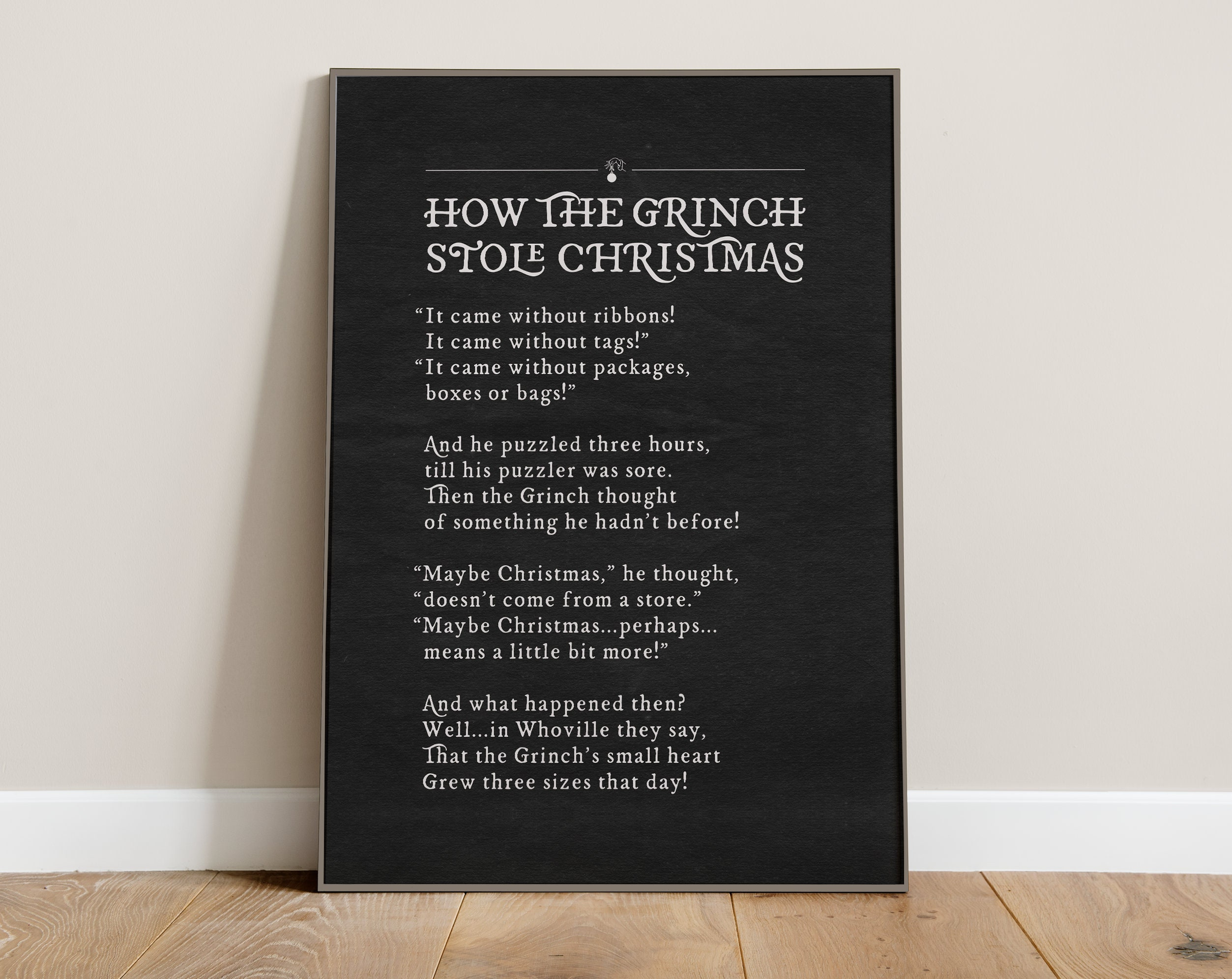 How The Grinch Stole Christmas Quote Digital Download - Etsy for How The Grinch Stole Christmas Text Printable
