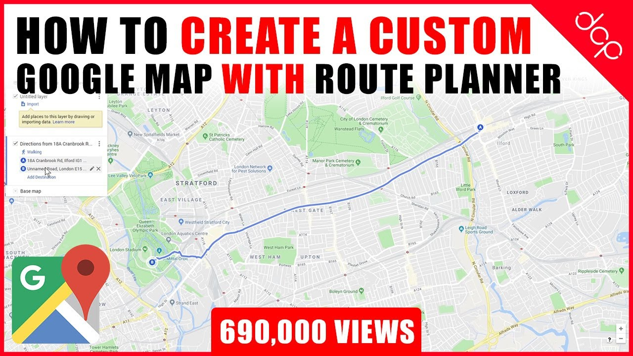 How To Create A Custom Google Map With Route Planner And Location inside How To Create Printable Directions From Google Maps In