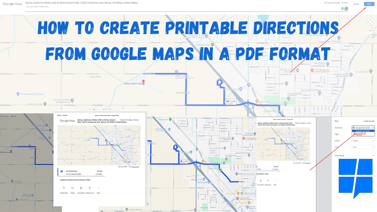 How To Create Printable Directions From Google Maps In Pdf regarding How to Create Printable Directions From Google Maps In