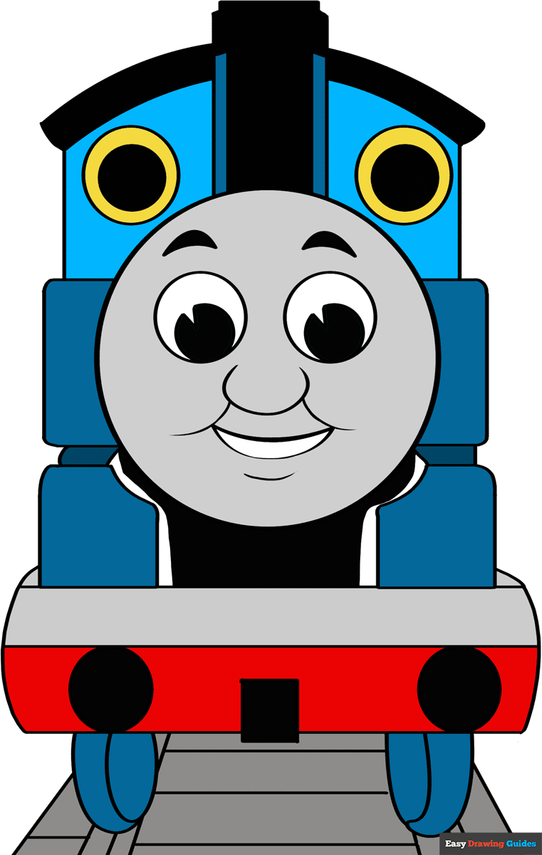 How To Draw Thomas The Train - Really Easy Drawing Tutorial regarding Printable Thomas The Tank Engine