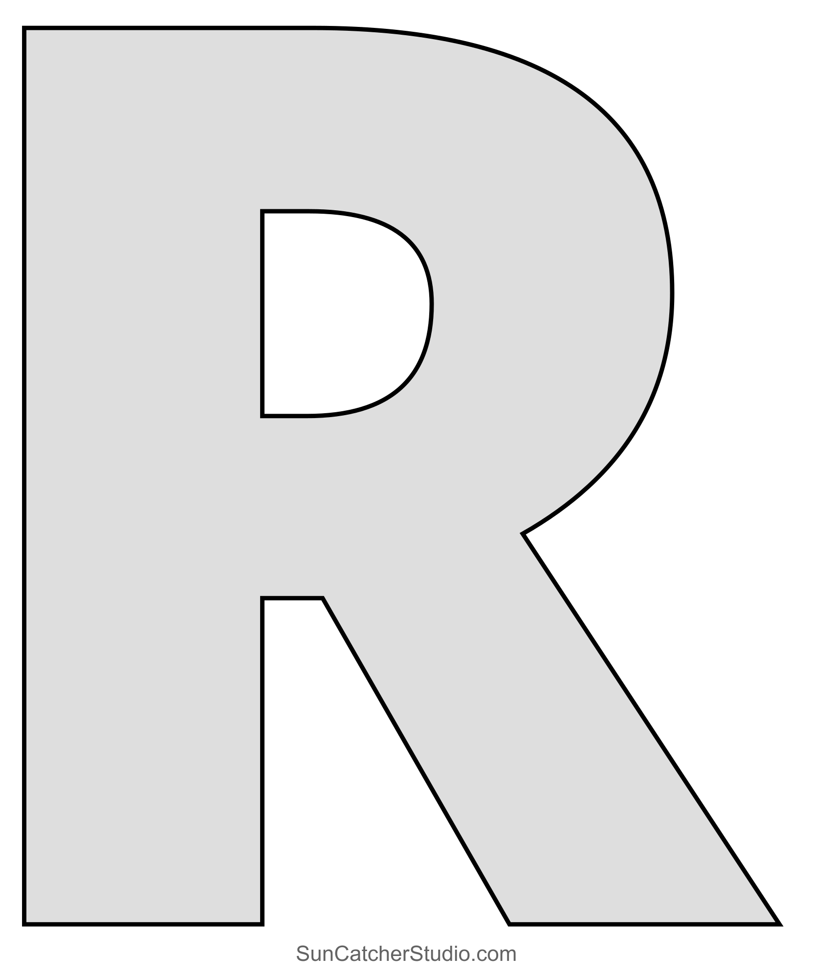 Large Letter Stencils (Printable Alphabet Lettering Font) – Free intended for Free Large Printable Stencils