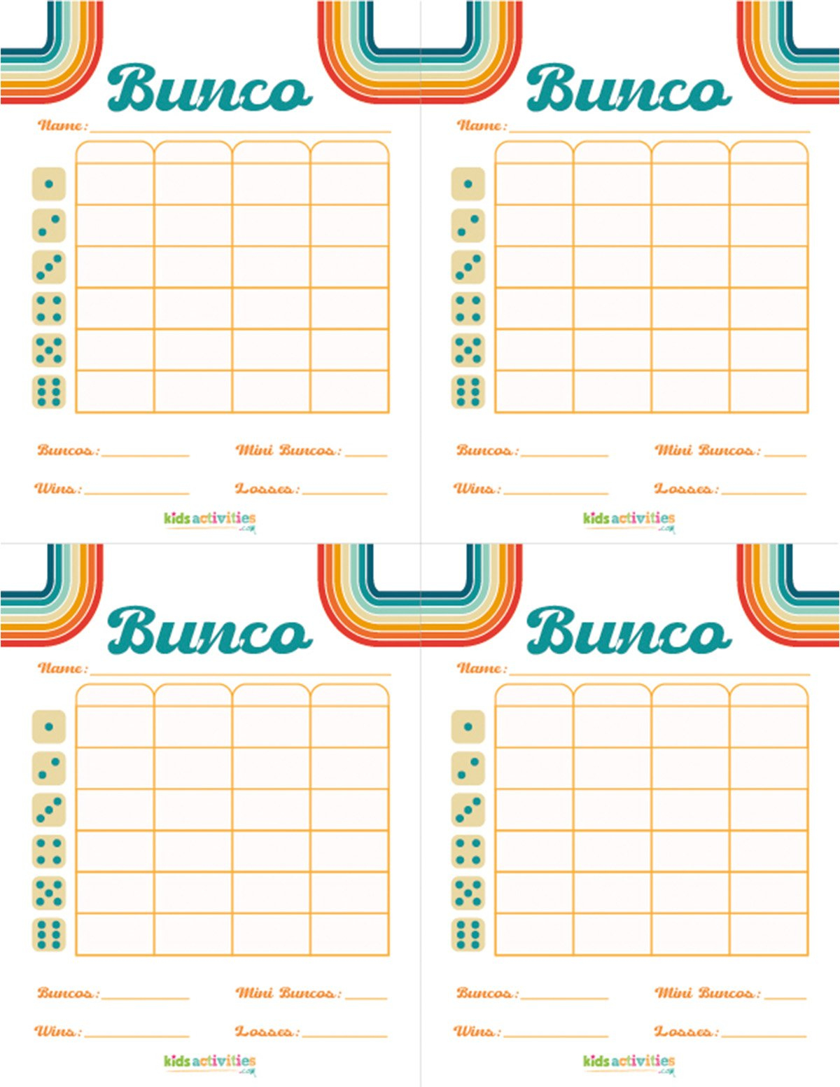 Make A Bunco Party Box With Free Printable Bunco Score Sheets with Free Bunco Score Sheets Printable