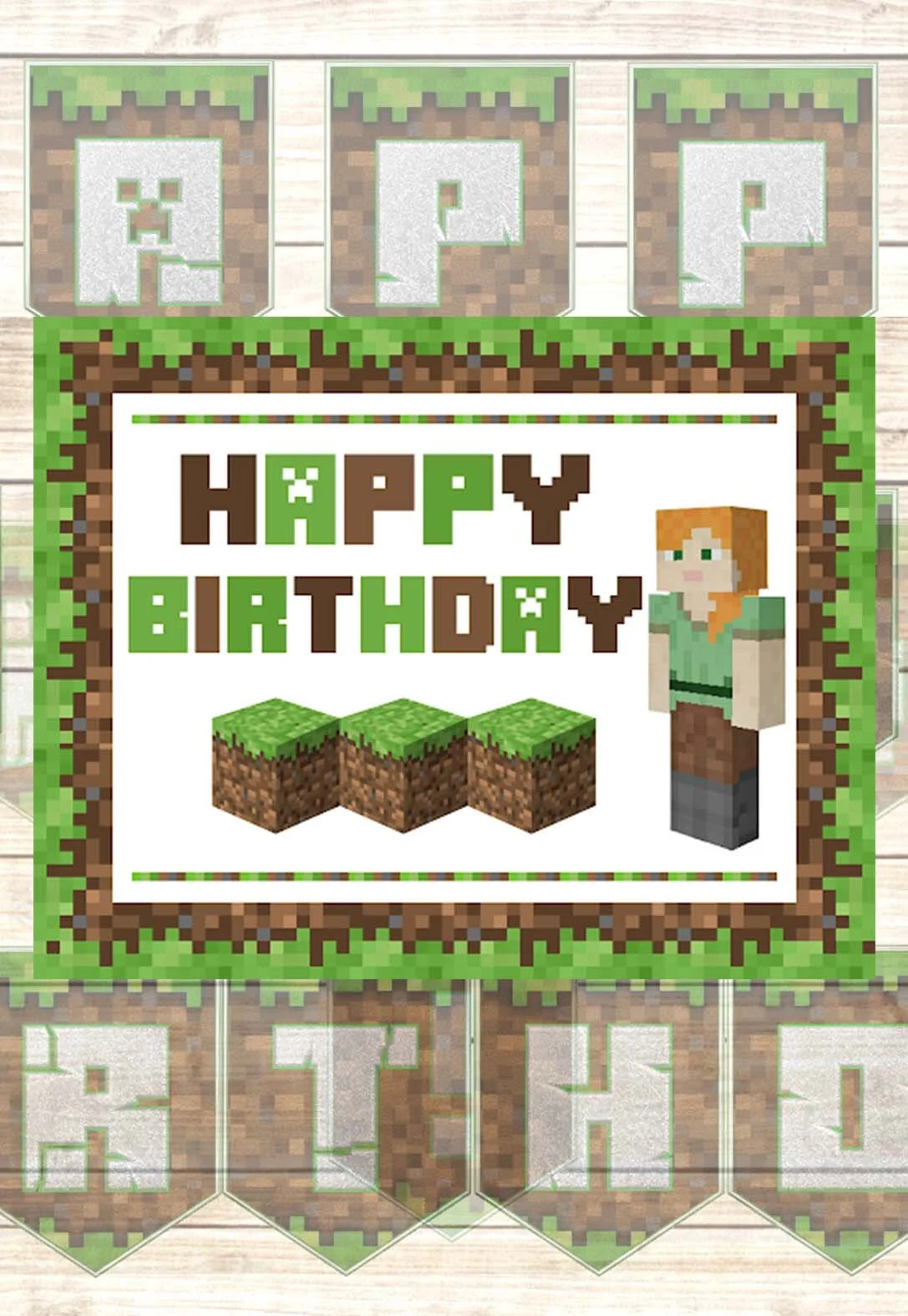 Minecraft Printable Birthday Cards (Free) — Printbirthday.cards regarding Minecraft Birthday Card Free Printable