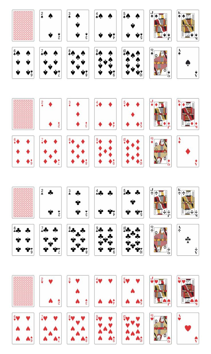Mini Deck Of Playing Cards - 10 Free Pdf Printables | Printablee throughout Deck Of Playing Cards Printable