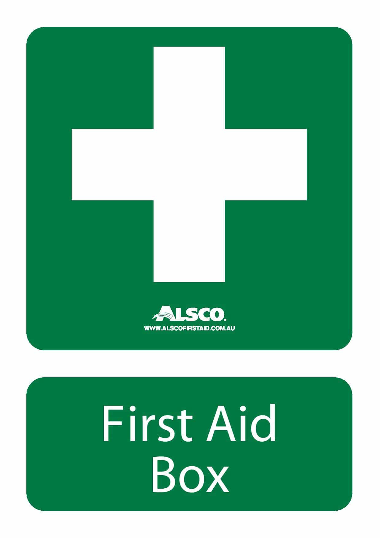 Multiple First Aid Signs | Free Poster Download | Alsco First Aid inside First Aid Sign Printable