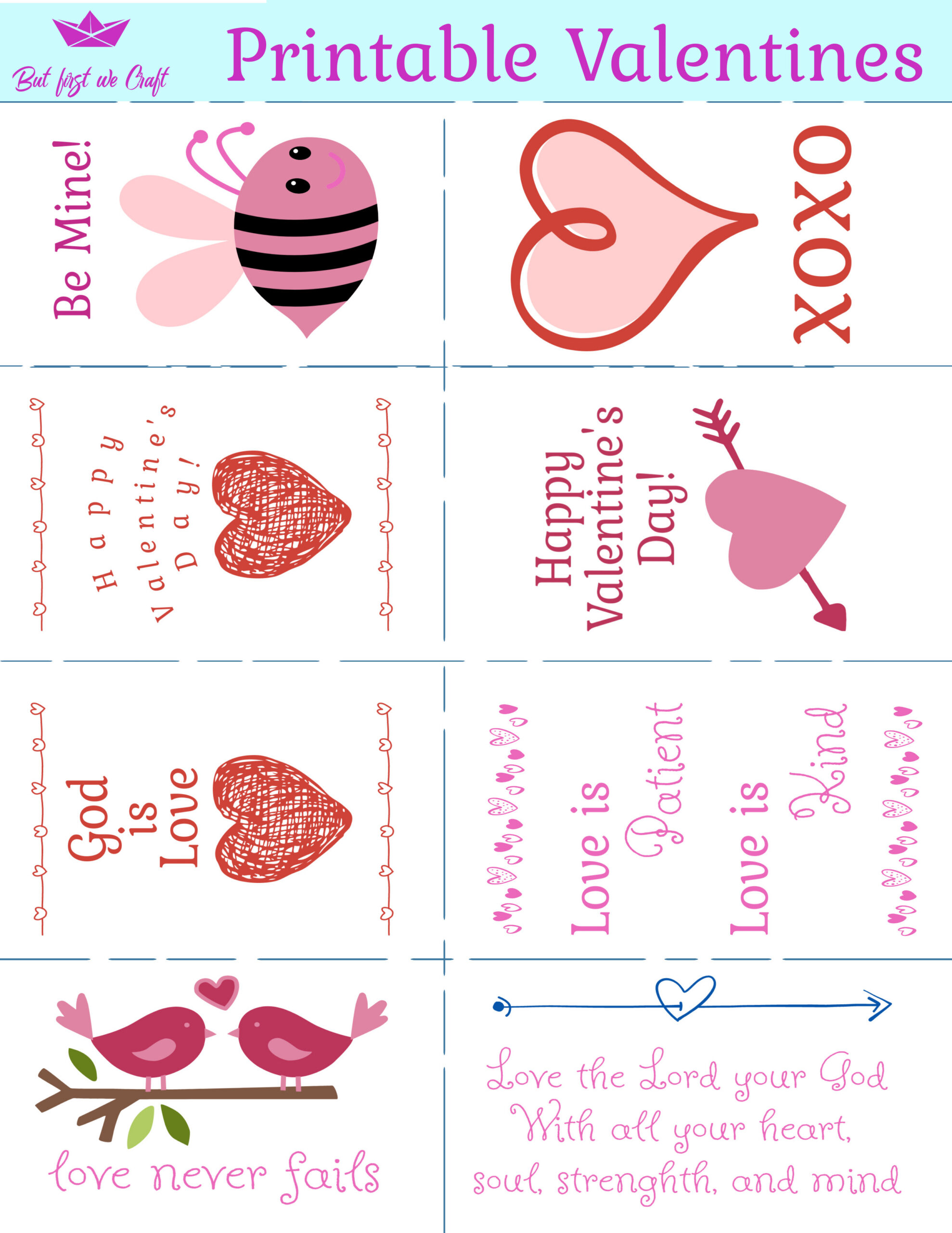 New Free Printable Valentine&amp;#039;S Day Cards For Kids – But First We Craft in Happy Valentines Day Free Printable