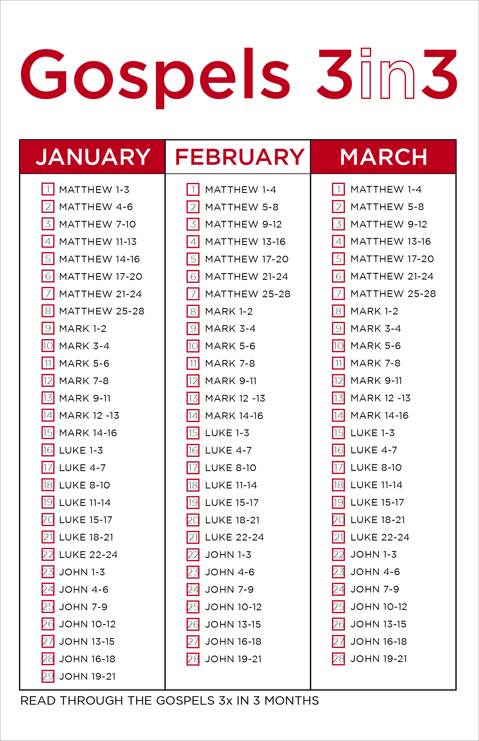 One Year Bible - Lifepoint Church with One Year Printable Bible Reading Plan For Beginners