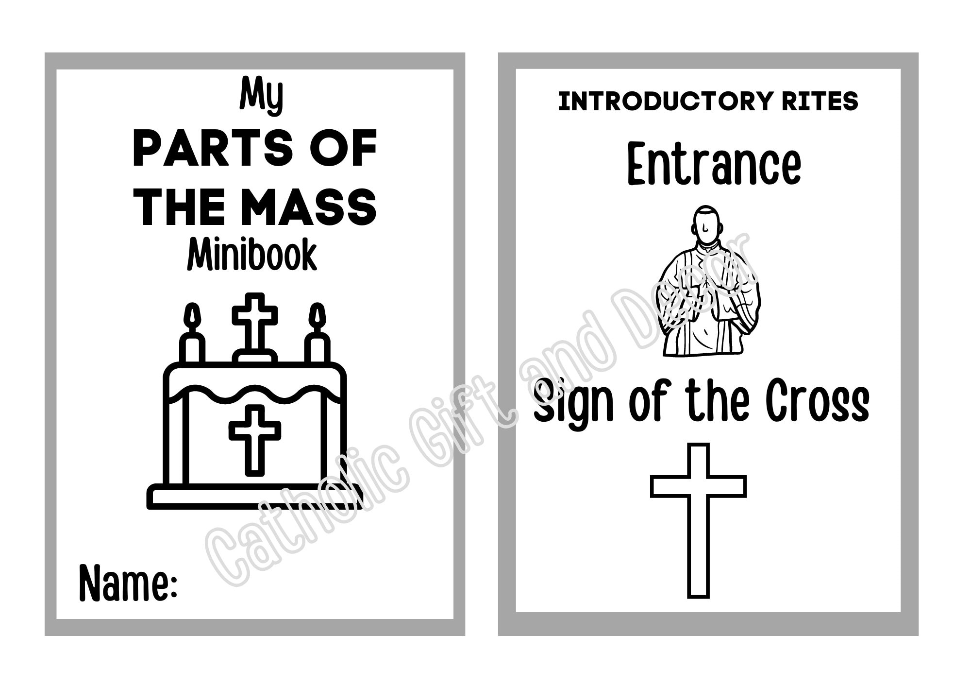 Parts Of The Catholic Mass Printable Book | Parts Of The Catholic for Printable Parts Of The Catholic Mass Worksheet