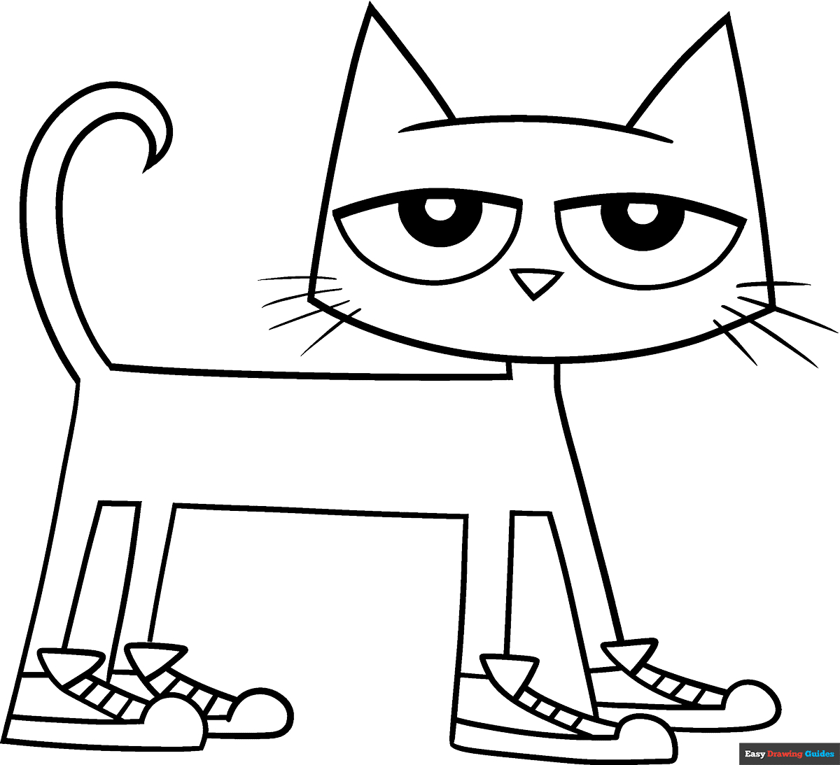 Pete The Cat Coloring Page | Easy Drawing Guides with regard to Free Printable Pete The Cat