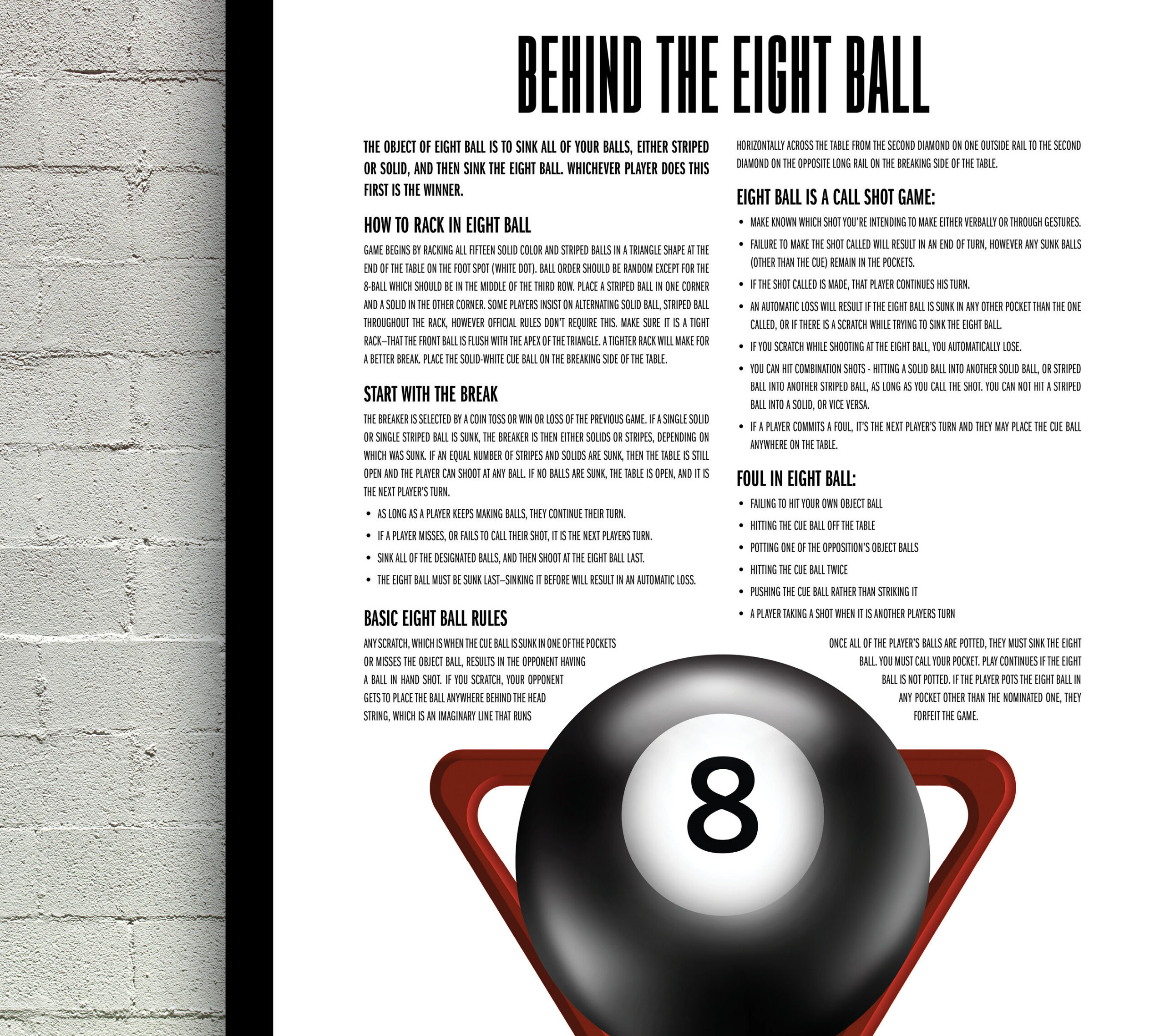 Pool Game Printable| Eight Ball | Rules Of Eight Ball | Billiards within 8 Ball Pool Rules Printable