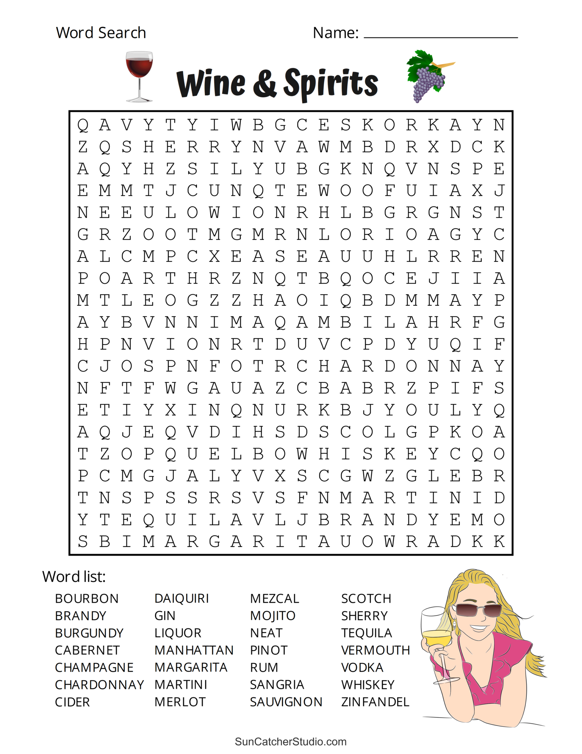 Printable Adult Word Search Puzzles (Word Find) – Free Printables intended for Adult Word Search Free Printable