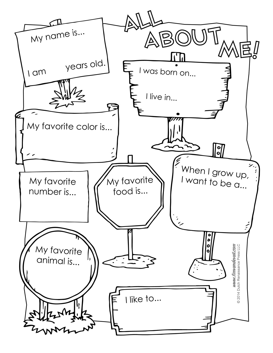 Printable All About Me Poster &amp;amp; All About Me Template Pdf throughout All About Me Poster Preschool Free Printable