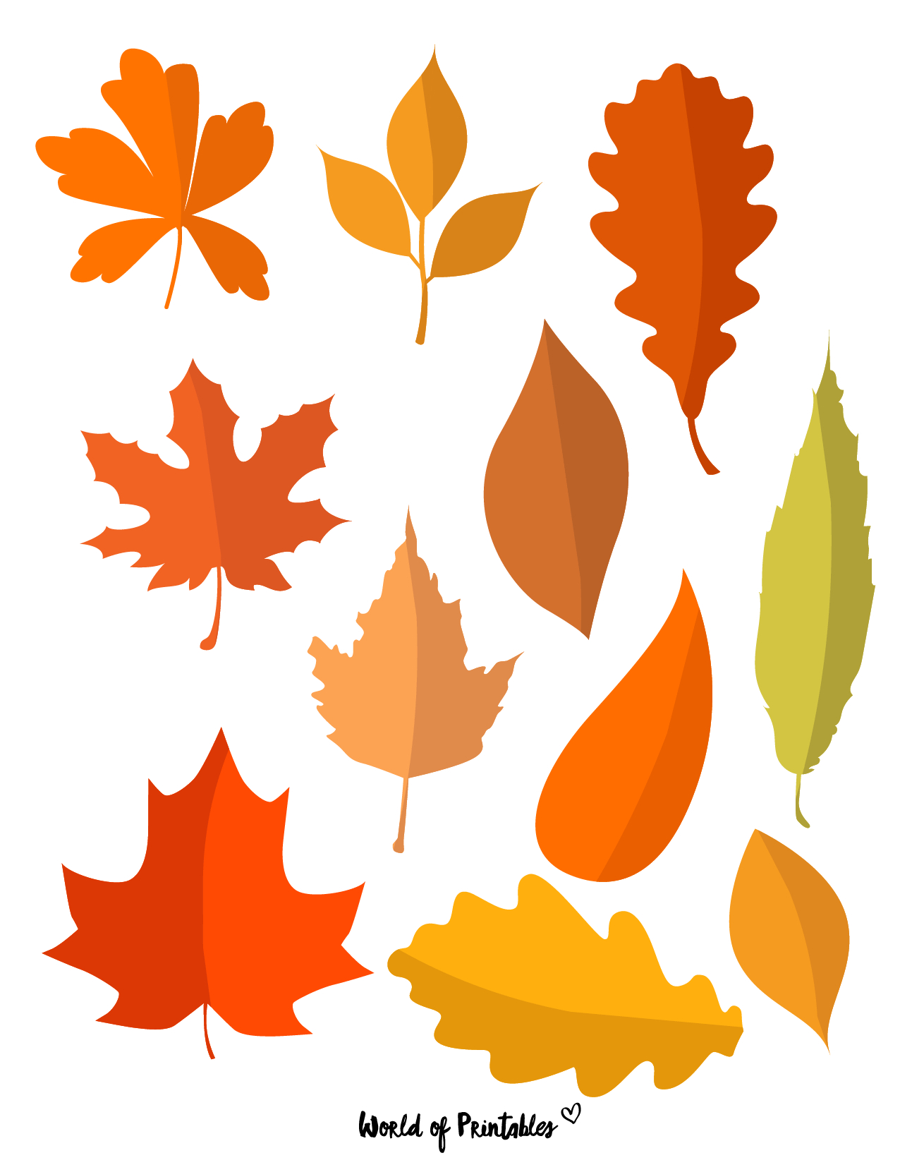 Printable Autumn Leaf Templates - Printable Party Favors pertaining to Free Printable Autumn Leaves Template