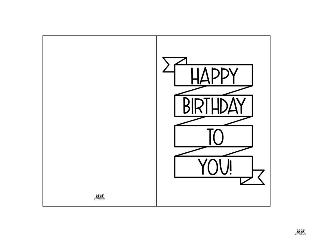 Printable Birthday Cards - 110 Free Birthday Cards | Printabulls within Black White Birthday Cards Printable
