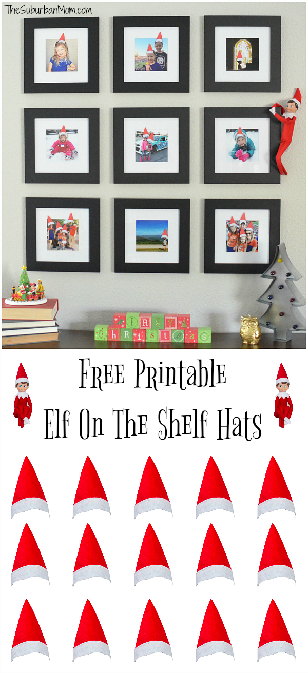 Printable Elf On The Shelf Hats For Family Photos - The Suburban Mom throughout Elf On The Shelf Cut Out Printable