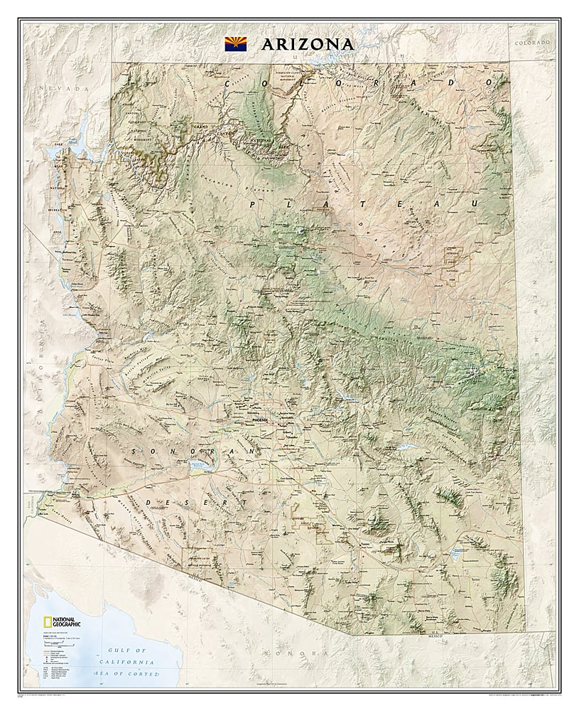 Printable Free Arizona Arizona Map regarding Free Printable Map Of Arizona