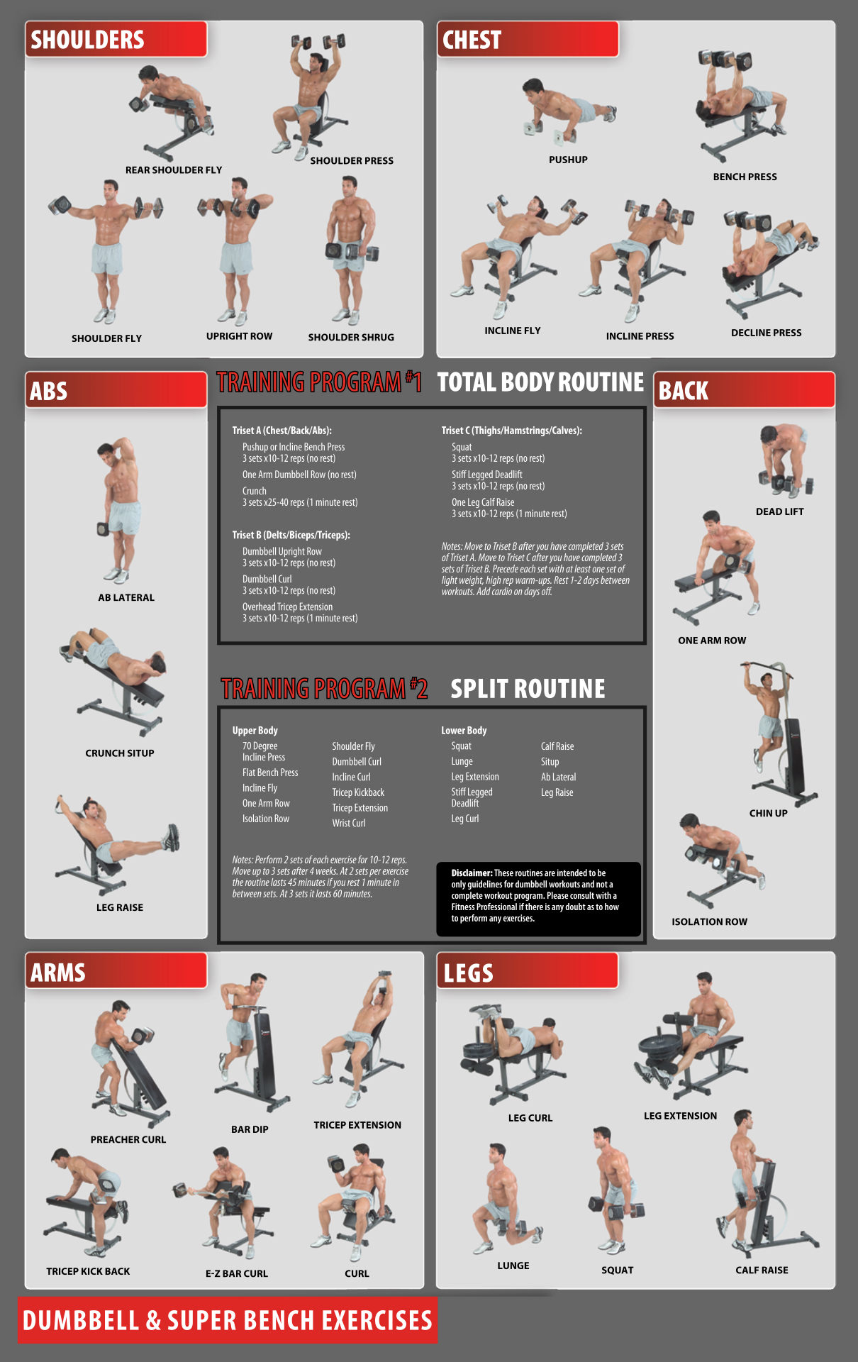 Printable Free Multi Gym Exercises Chart Dumbbell Workout Chart with regard to Printable Free Multi Gym Exercises Chart
