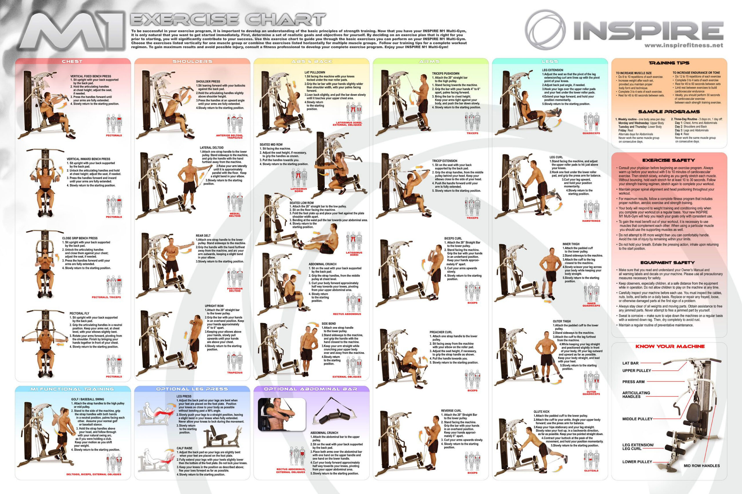 Printable Free Multi Gym Exercises Chart Printable Multi Gym intended for Printable Free Multi Gym Exercises Chart
