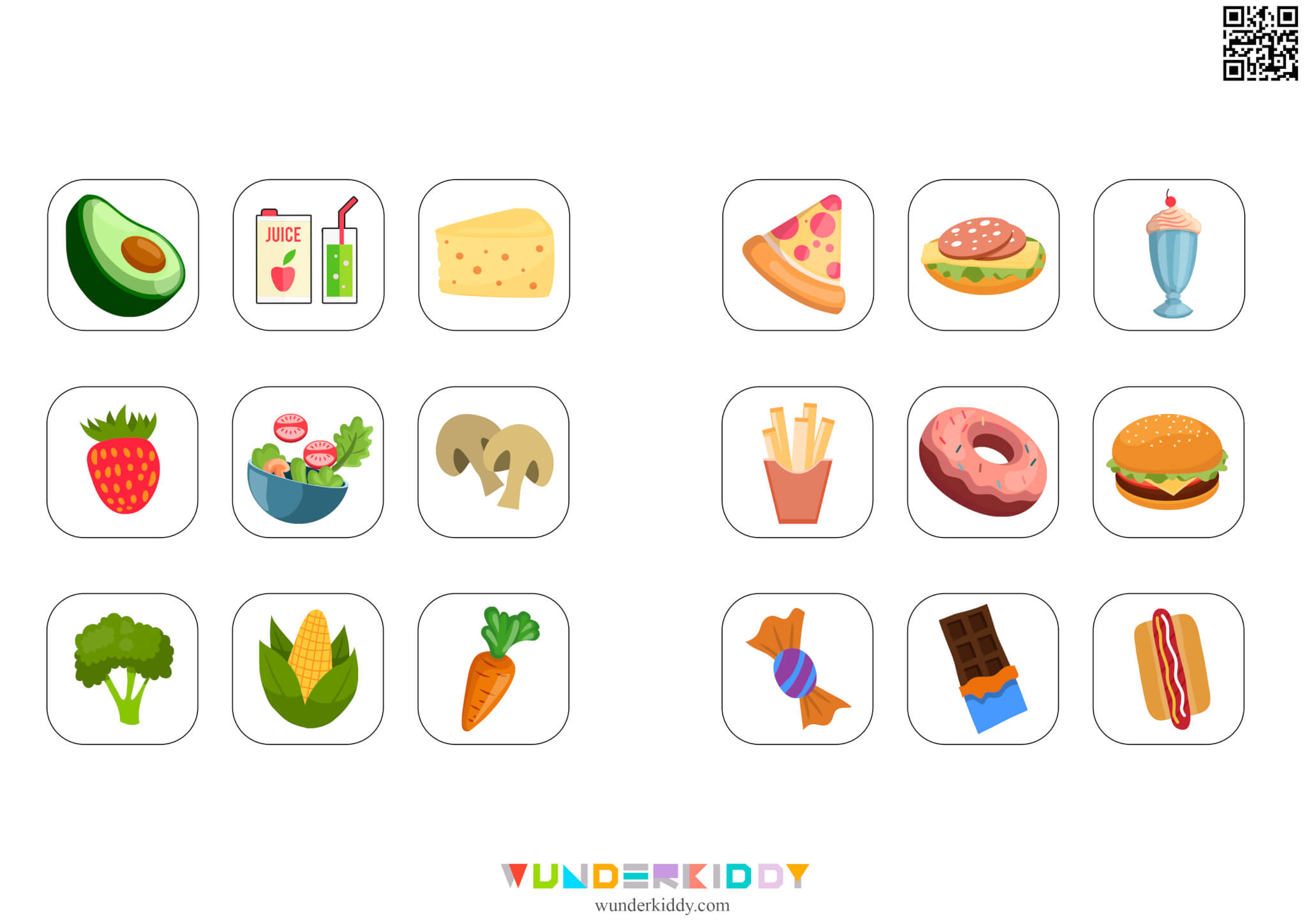 Printable Healthy And Unhealthy Food Worksheet Pdf For Kids throughout Printable Healthy And Unhealthy Food